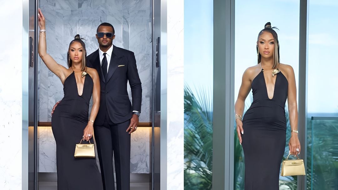 Deshaun Watson's wife Jilly Anais shows off game day outfit during Q3 as Browns QB gets booed by Cleveland fans
