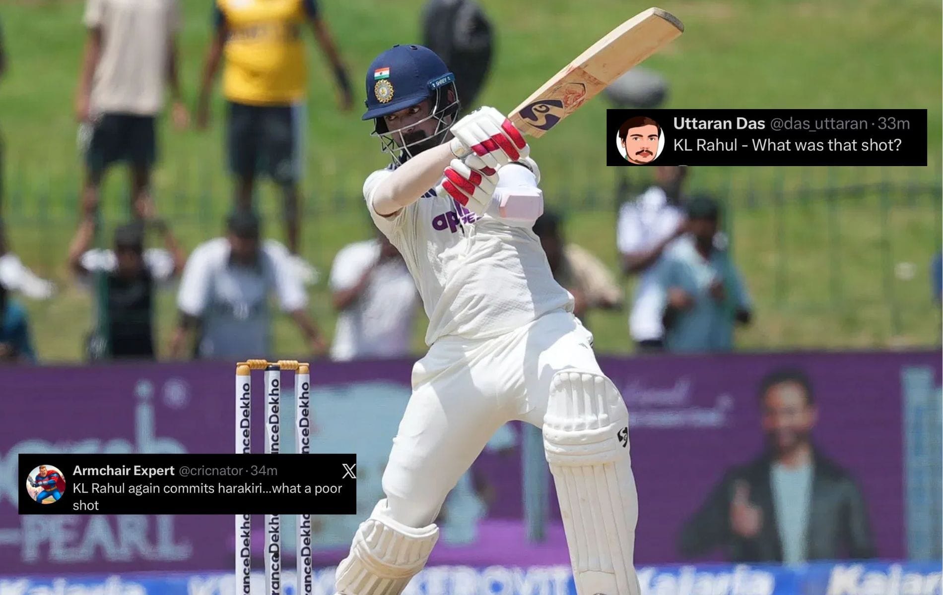 "Again commits harakiri" - Fans react as KL Rahul departs for 18 on Day 1 of SL vs IND 2026 2nd Test