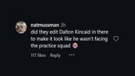Fan reacts to Shilo Sanders' album promotion (Image via Instagram/@shilosanders and @natmussman)