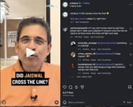 Yashasvi Jaiswal gives a befitting reply to Harsha Bhogle. (Image Credit: cricbuzz via Instagram)