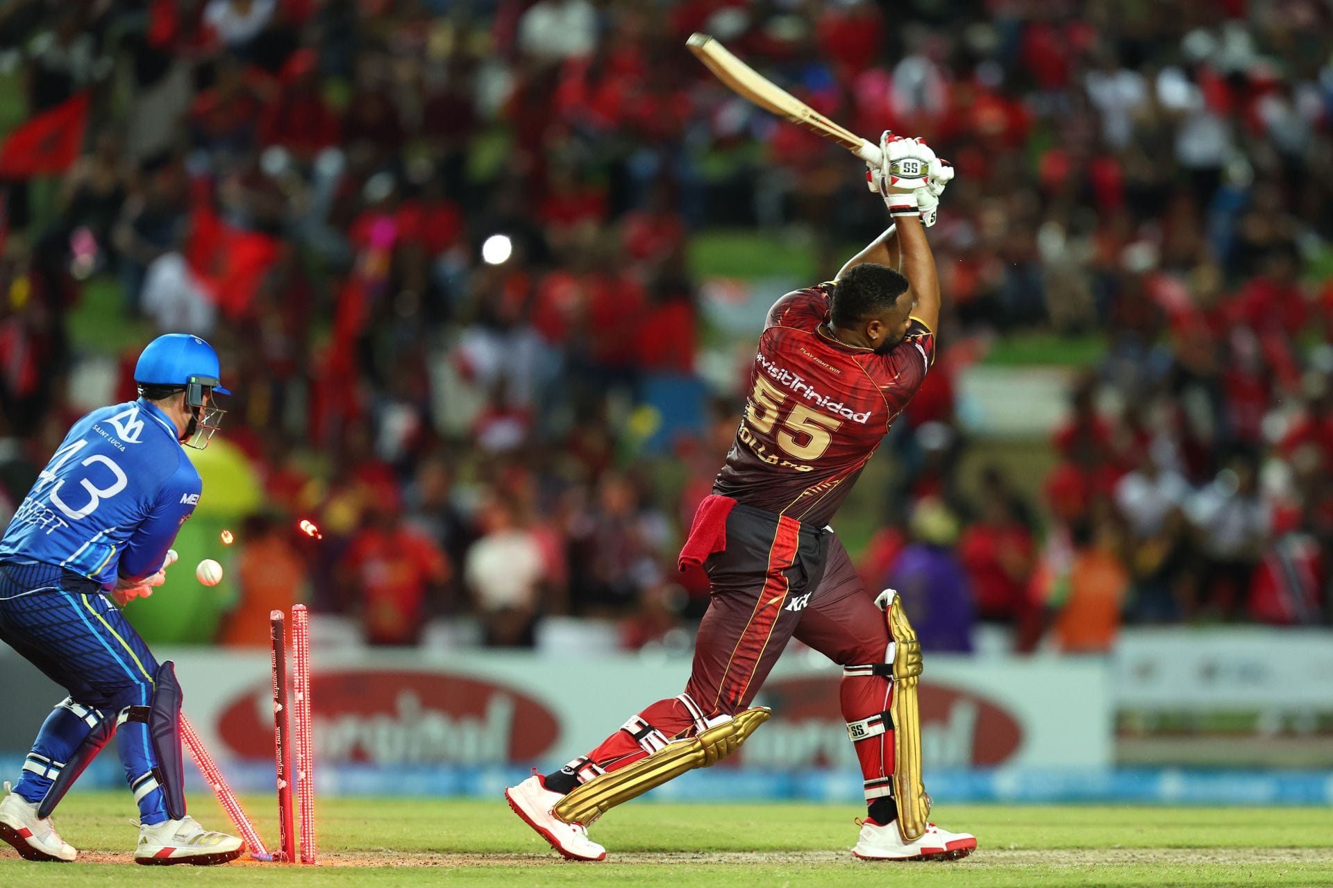 19-year-old spin sensation dismisses Kieron Pollard for a golden duck; records triple-wicket maiden in TKR vs JKM CPL 2026 match [Watch]