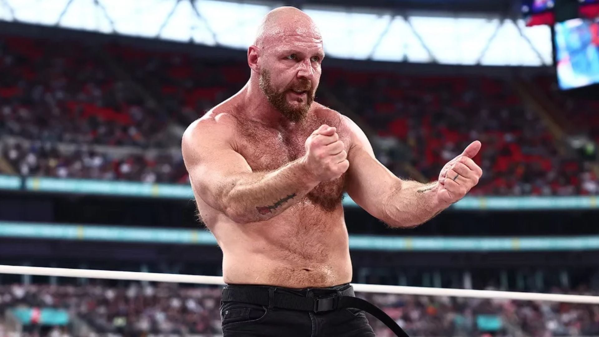 [WATCH] Jon Moxley breaks character following big win on AEW Collision