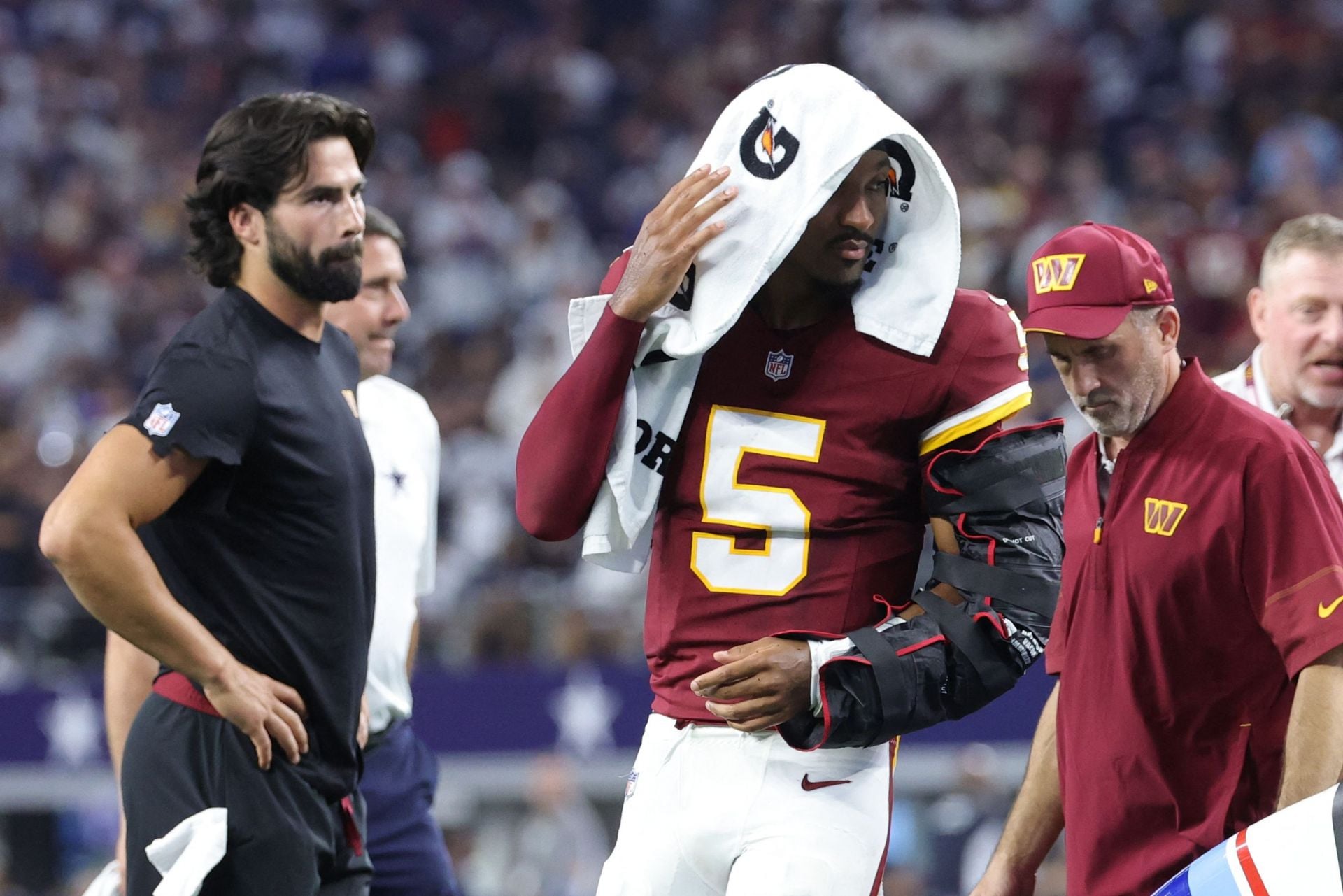 “What can go wrong will go wrong”: Stephen A. Smith predicts Jayden Daniels going down RGIII’s path as Commanders QB dislocates elbow