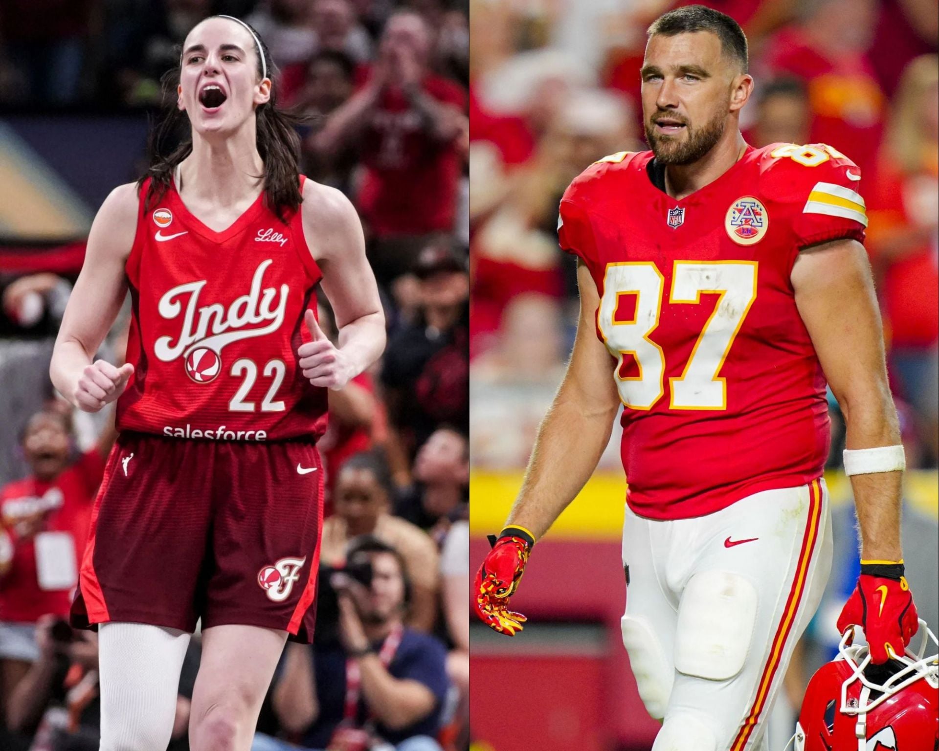 "I need these" - Travis Kelce Eager To Get His Hands On Caitlin Clark's Chiefs Inspired Nike 'Caitlin 1s' Signature Shoes