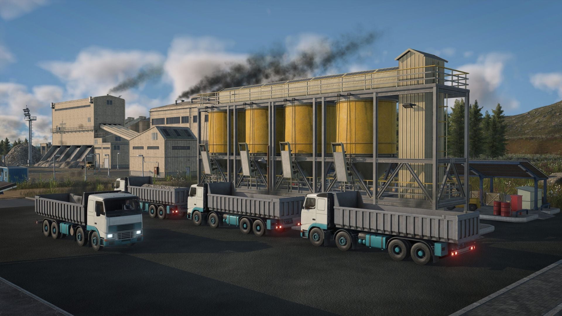 Trucks in Transport Fever 3 (Image via Urban Games)