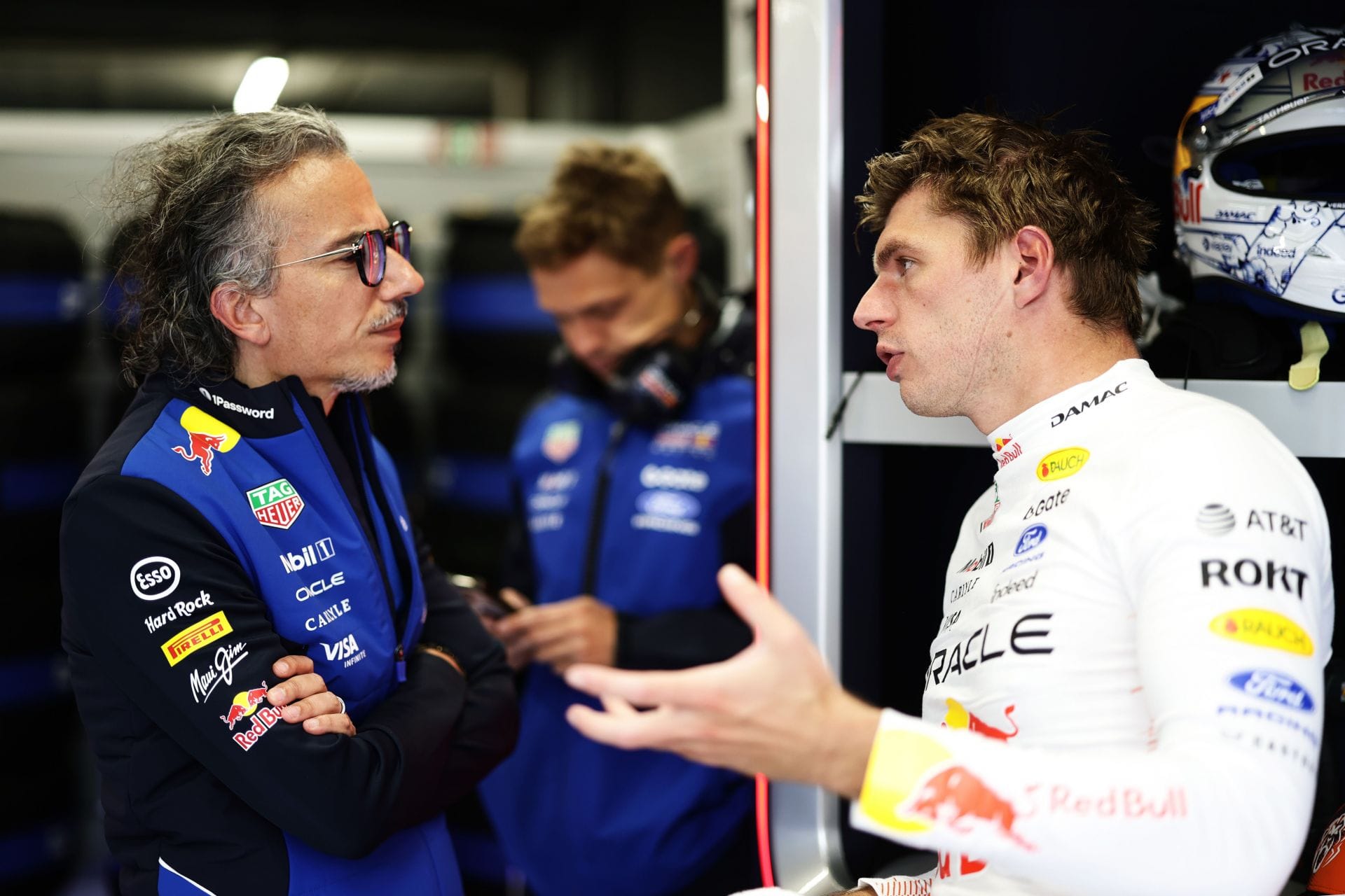 Max Verstappen and Laurent Mekies involved in a tense exchange after the F1 Italian GP qualifying