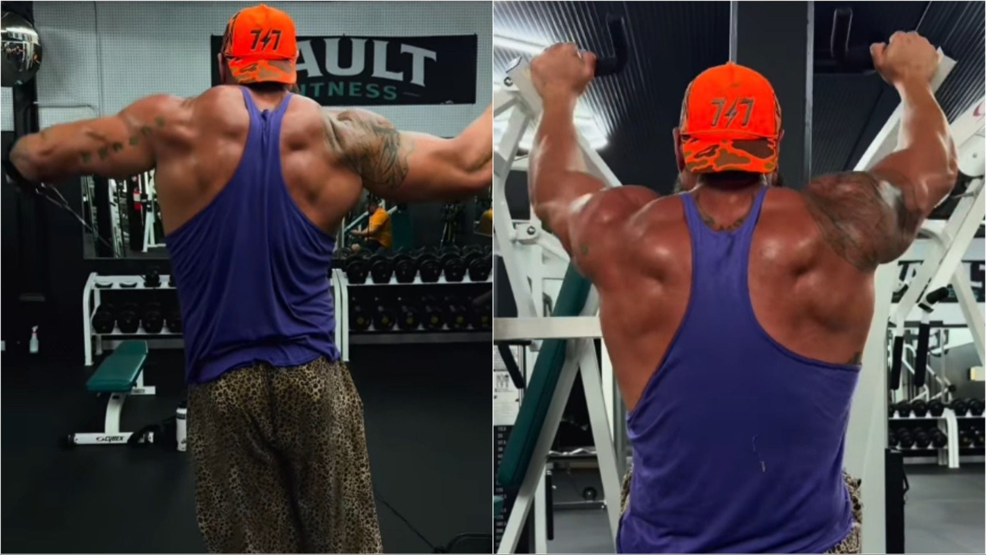 Former WWE star shows off his jacked physique amidst his TV hosting duties