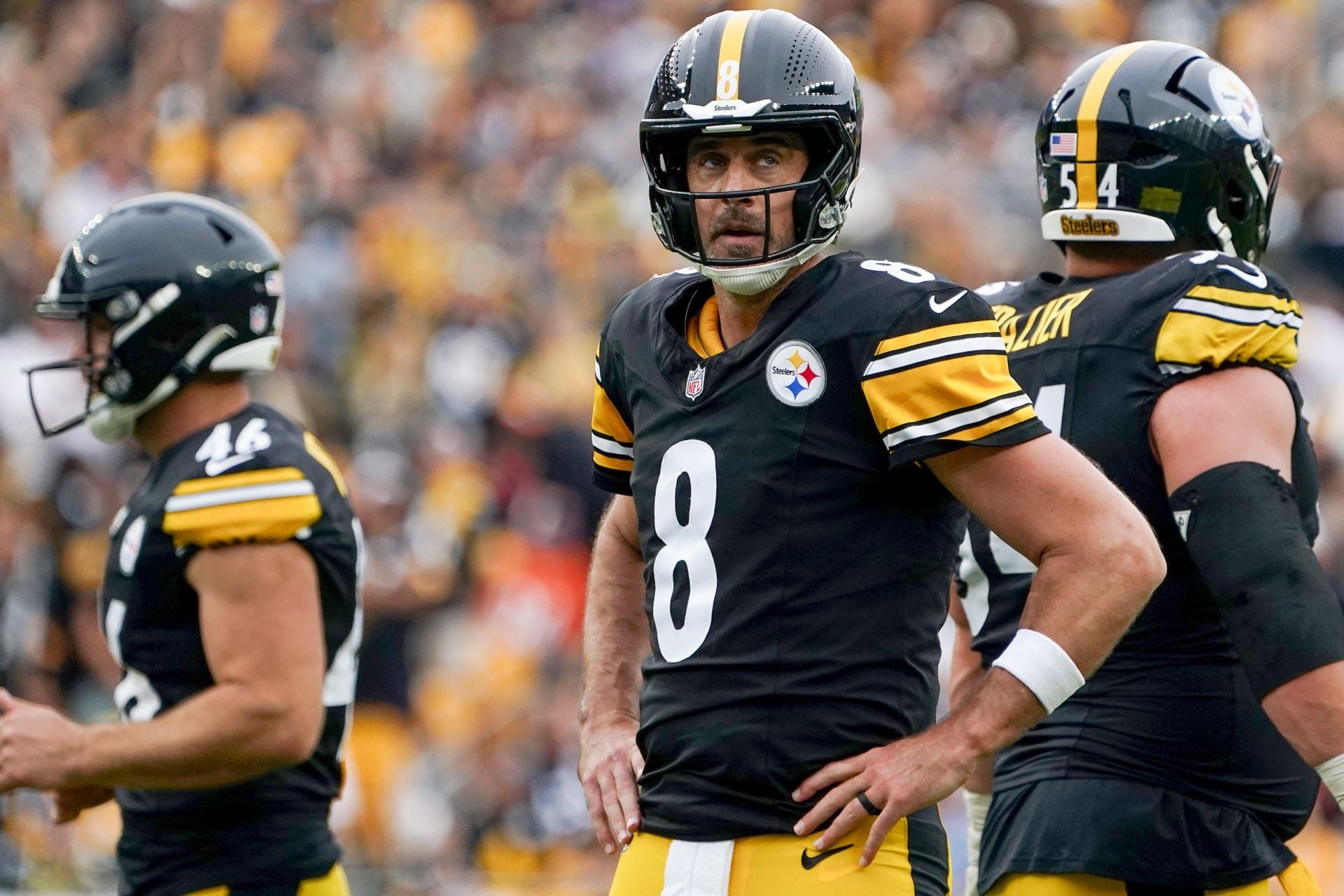 Pittsburgh Steelers quarterback Aaron Rodgers's performance picked up in Week 3 - Source: Imagn