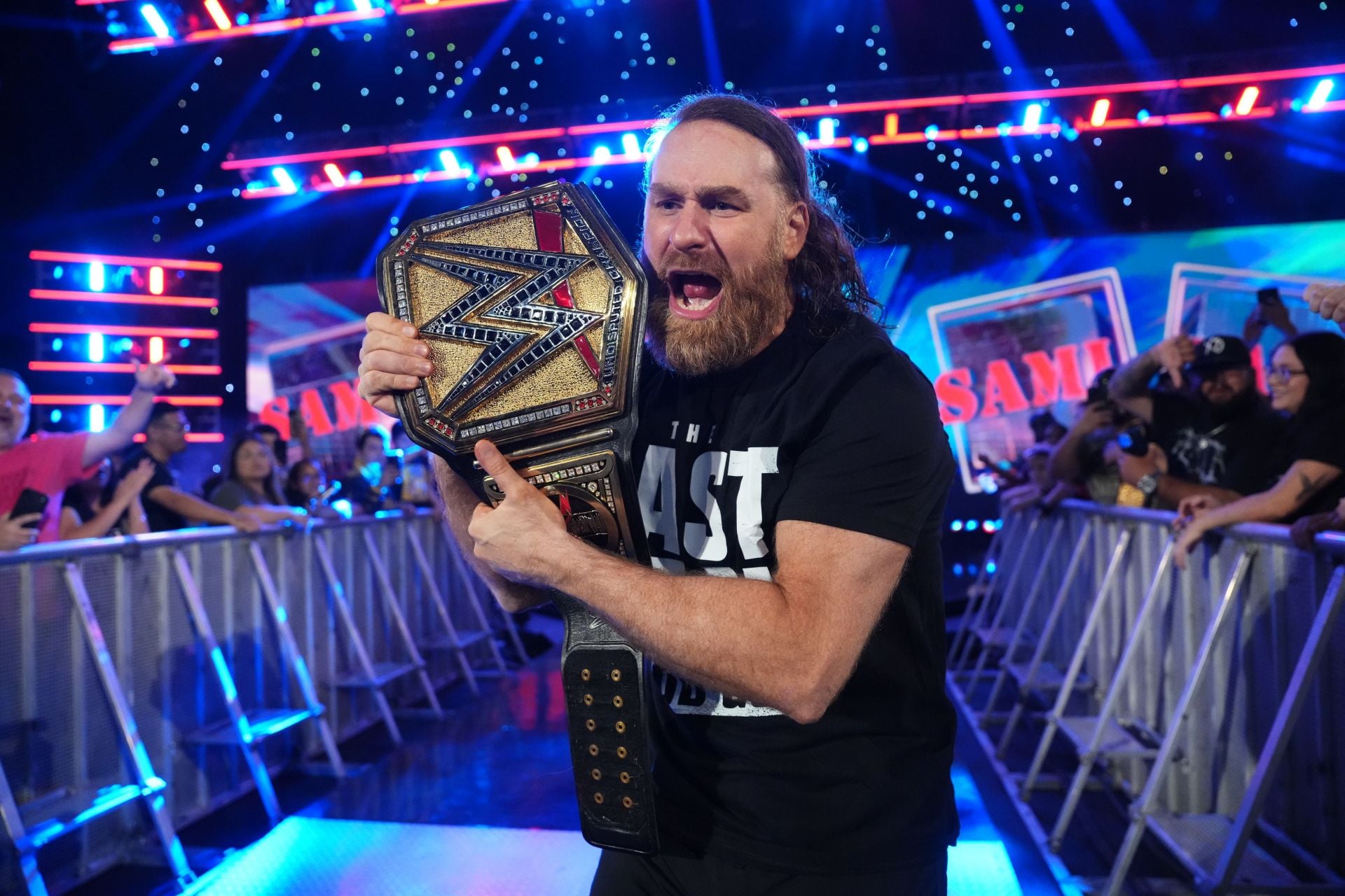 46-year-old Superstar tells Sami Zayn to keep the WWE Championship "warm" for him