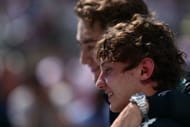 George Russell and Kimi Antonelli of Mercedes - Italian GP. Source: Getty