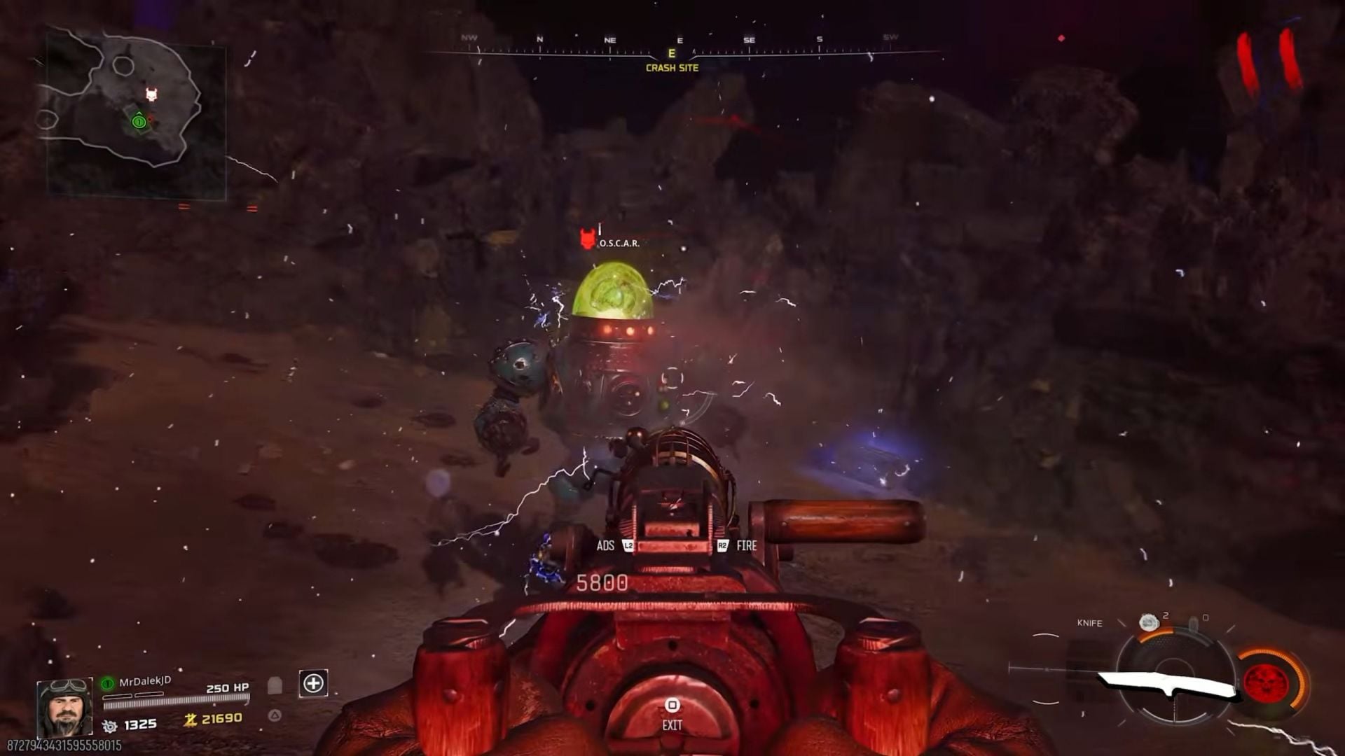 Kill O.S.C.A.R. using DG-2 (Image via Activision || YouTube/@MrDalekJD)