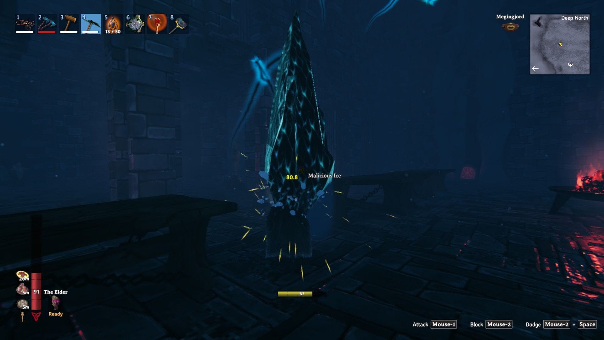 Destroying this icicle is the end goal (Image via Iron Gate)