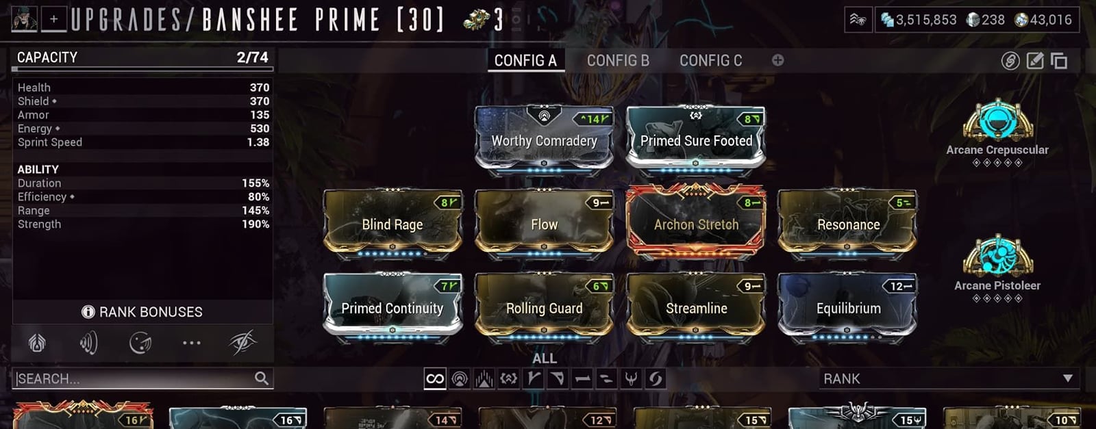 Warframe Banshee perma-invis Evade build guide