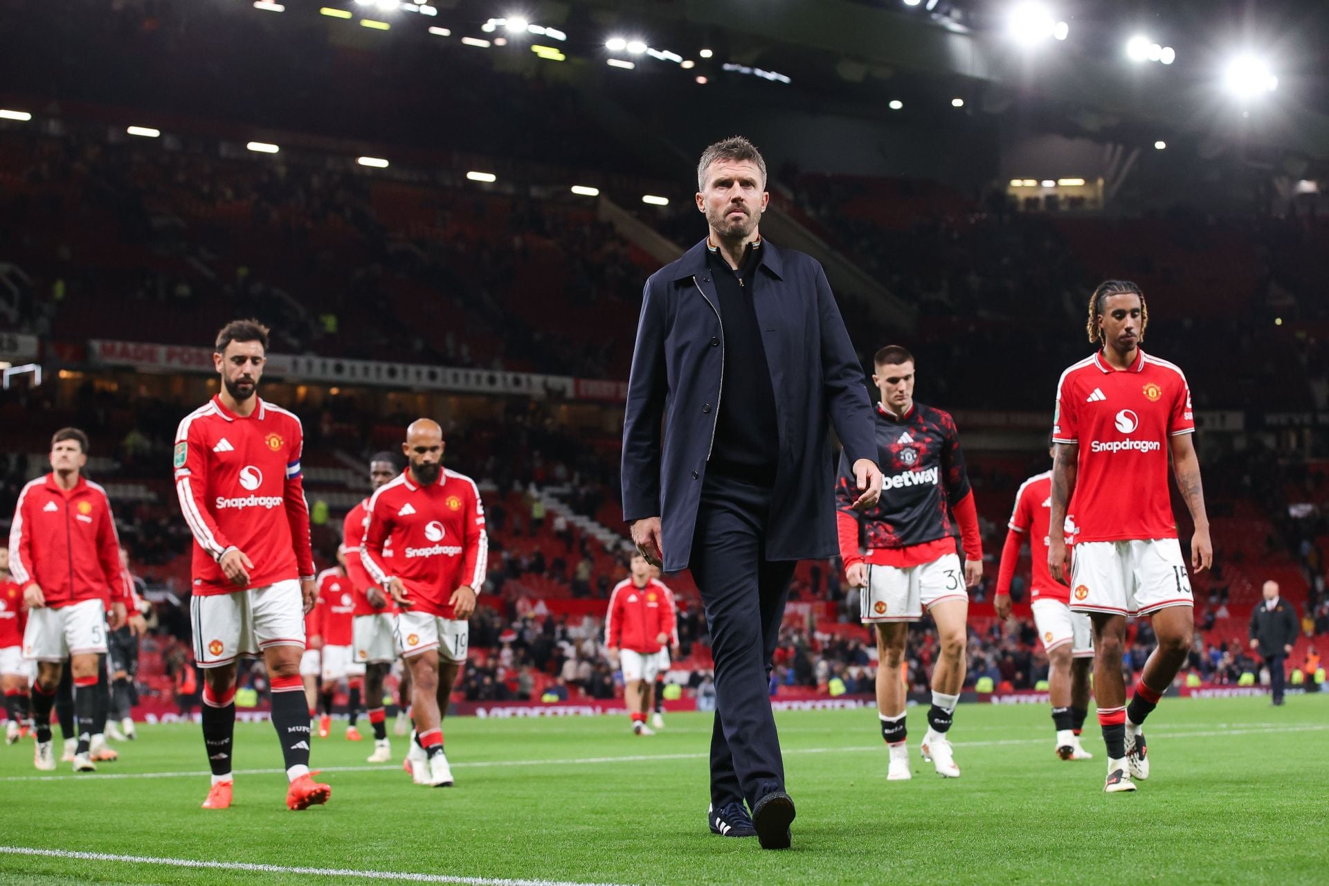 Michael Carrick takes blame on himself as Manchester United throw away a 2-goal advantage in EFL Cup loss to Brighton