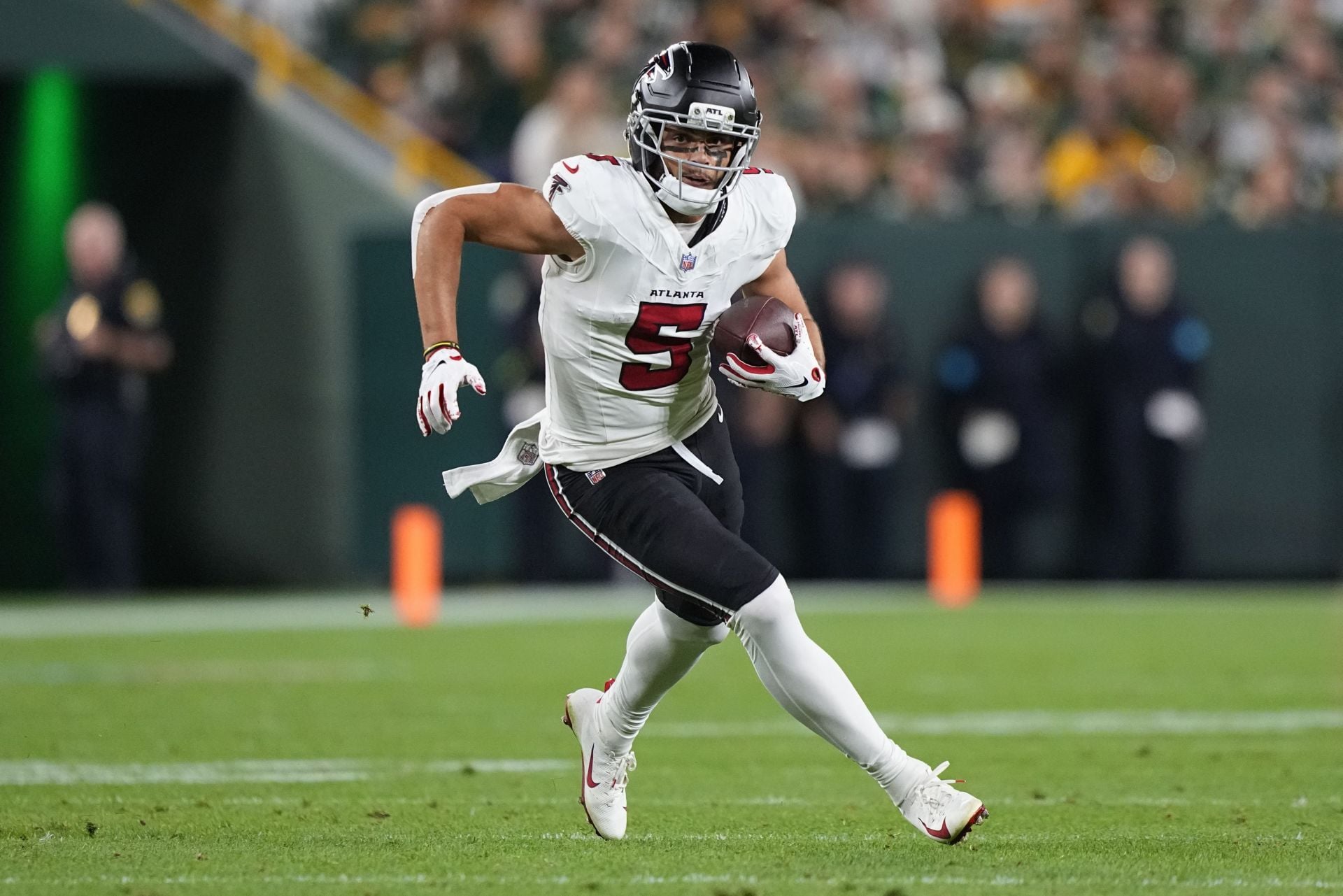 Drake London is one of the most dynamic receivers in the league, but he has still not played a playoff game - Source: Imagn