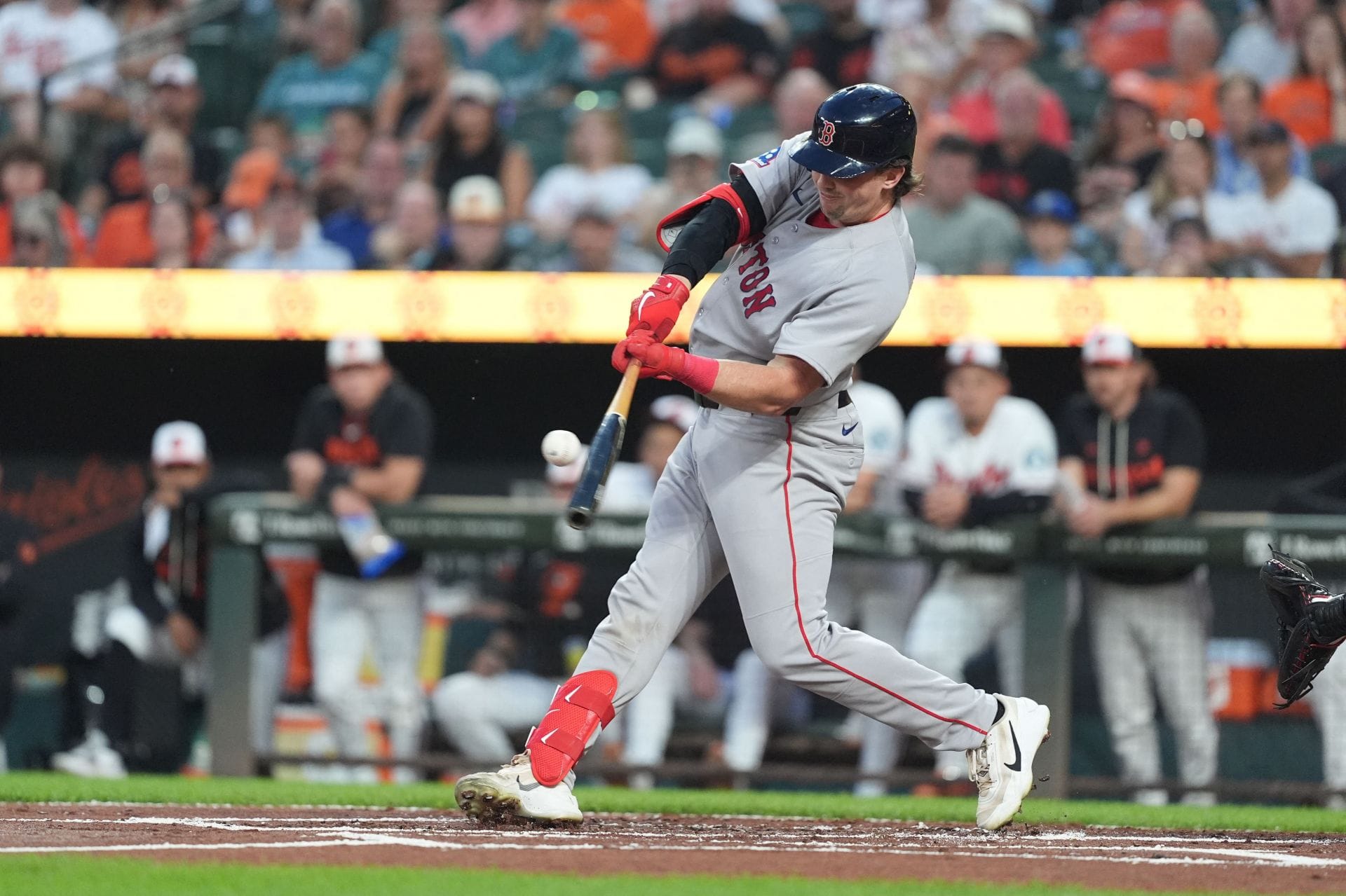 "Brandon Young throwing meatballs to Adley Rutschman" - Fans react to $7.25M Red Sox star's spectacular return to Camden Yards after Orioles trade
