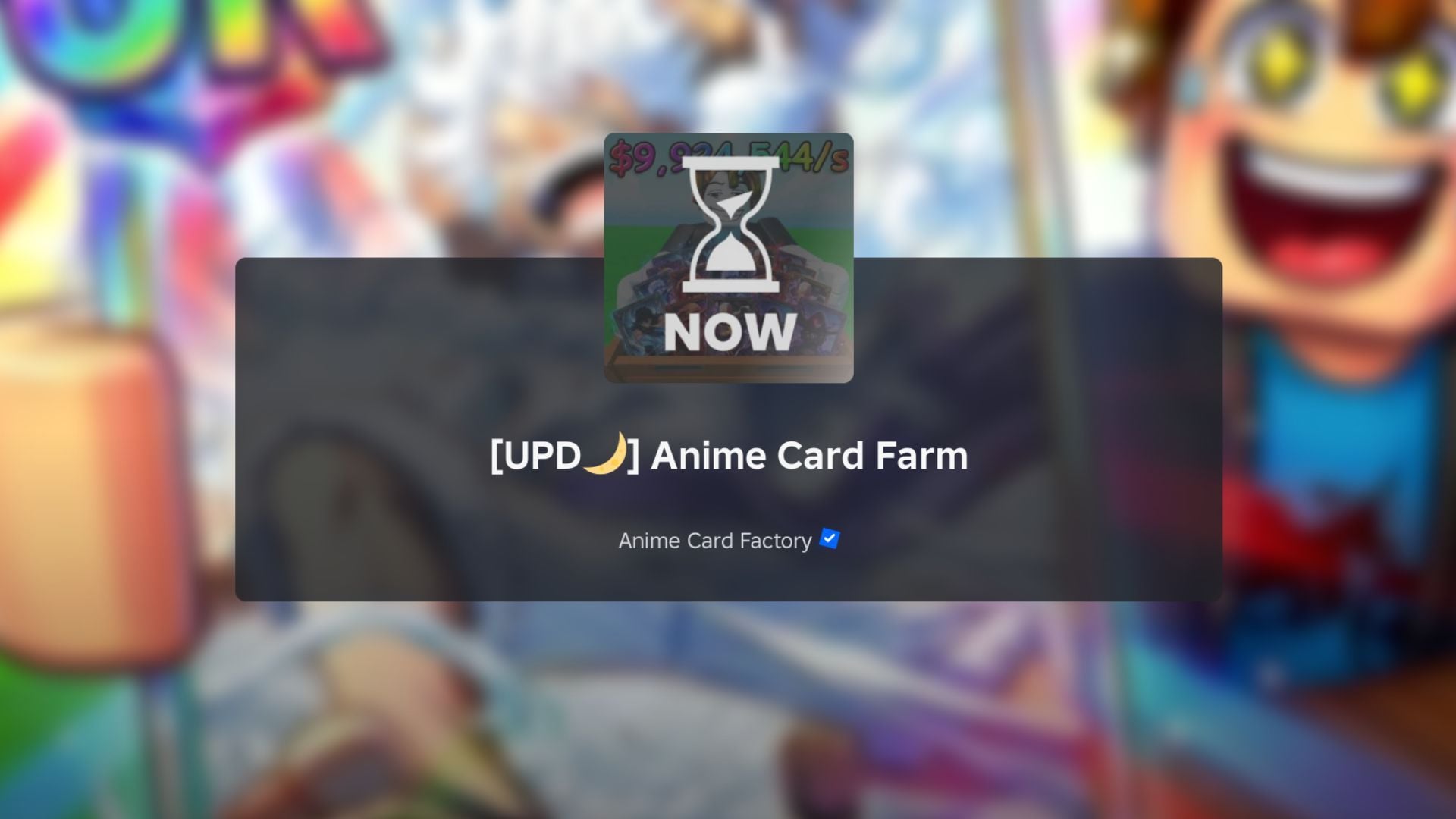 Anime Card Farm Update 15 patch notes