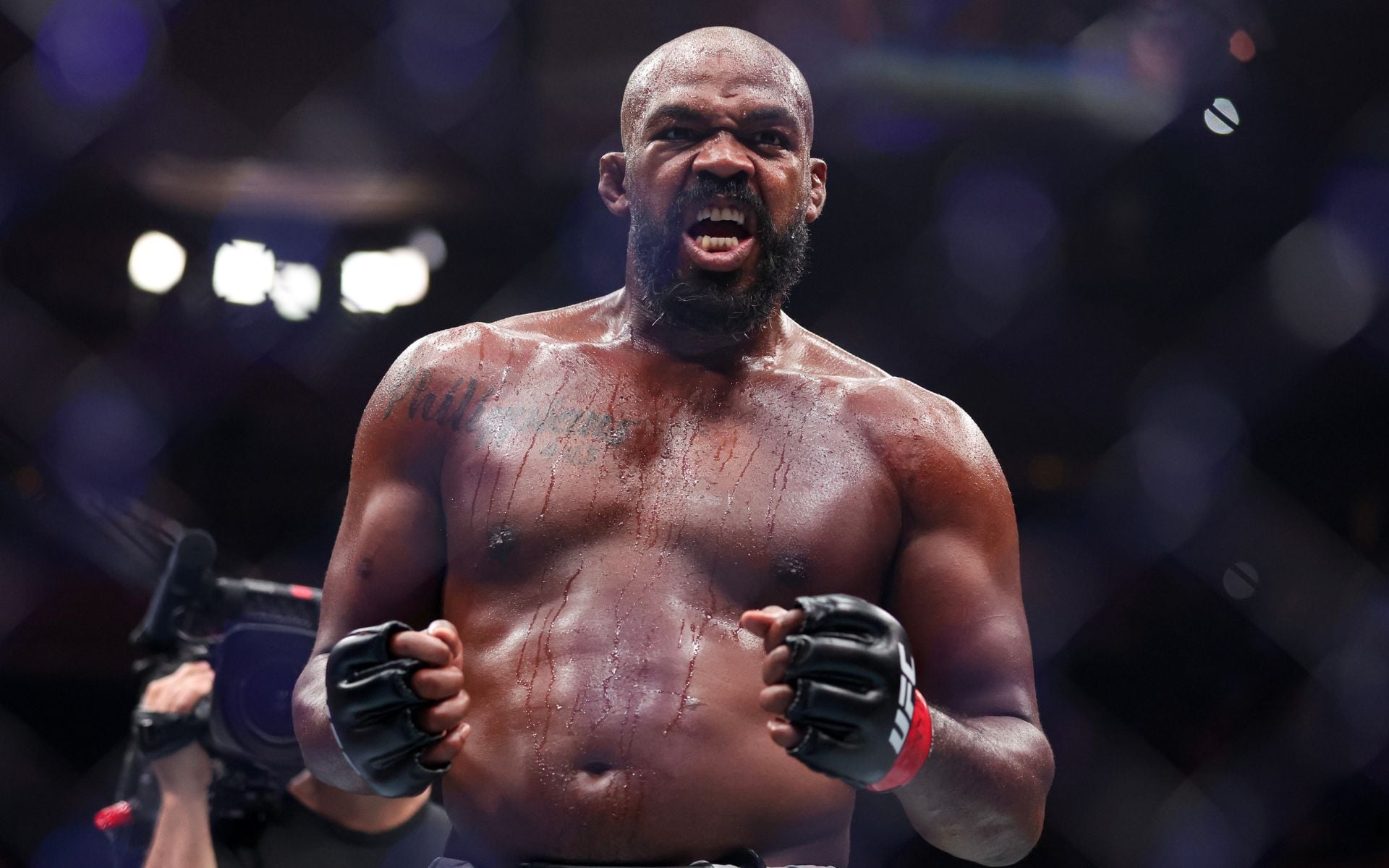 "Eye poker to beat an eye poker" - Fans react as Gable Steveson claims Jon Jones wants to come back to the UFC