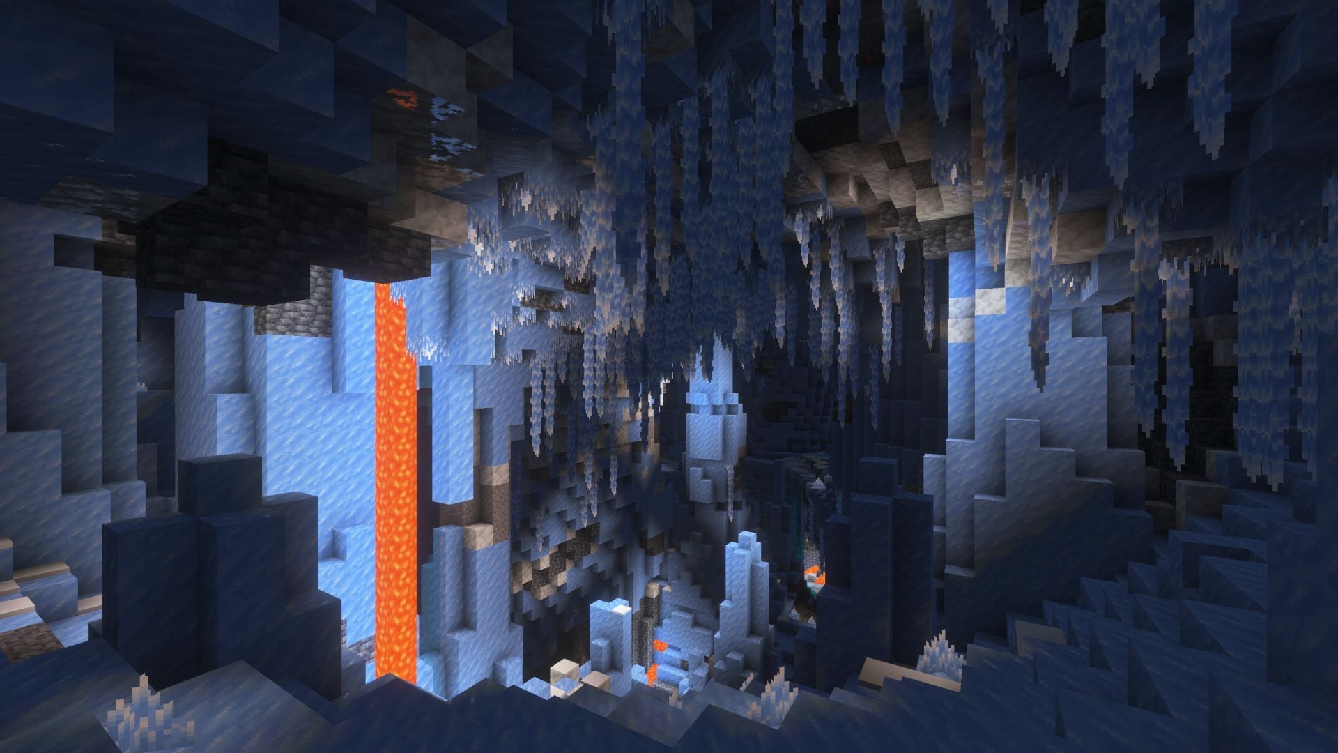 The new Ice Cave biome (Image via Mojang Studios)