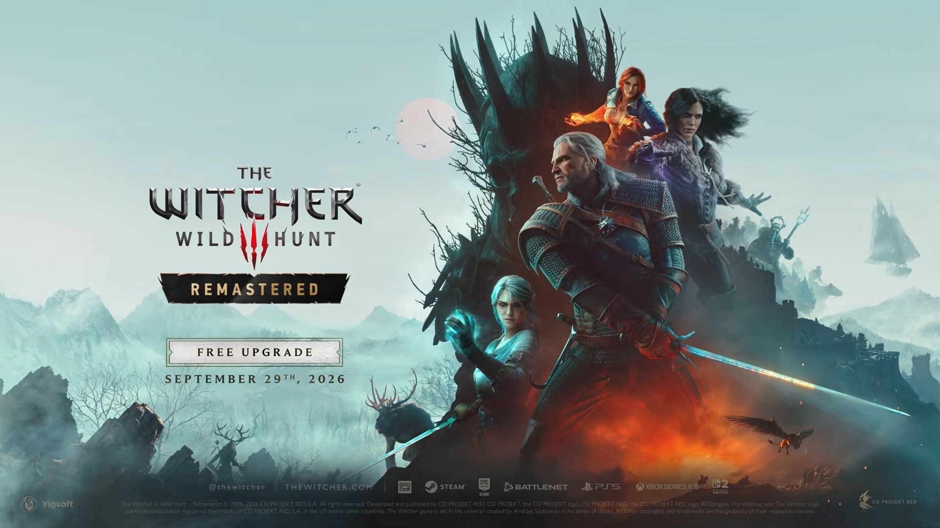 The Witcher 3 Remastered release countdown: Start time for all regions