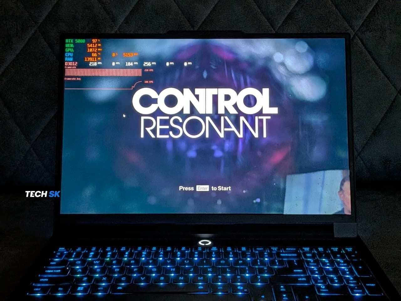 Control Resonant benchmark on Lenovo Legion Pro 7i (RTX 5080)