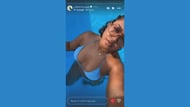Julio Rodriguez's sister, Odette, dons a blue bikini and shares a mirror selfie from the pool