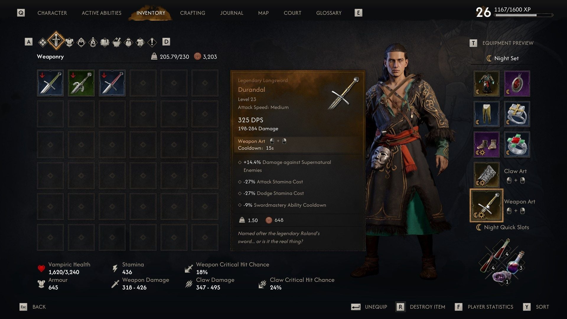 All Legendary Swords in The Blood of Dawnwalker and how to get them
