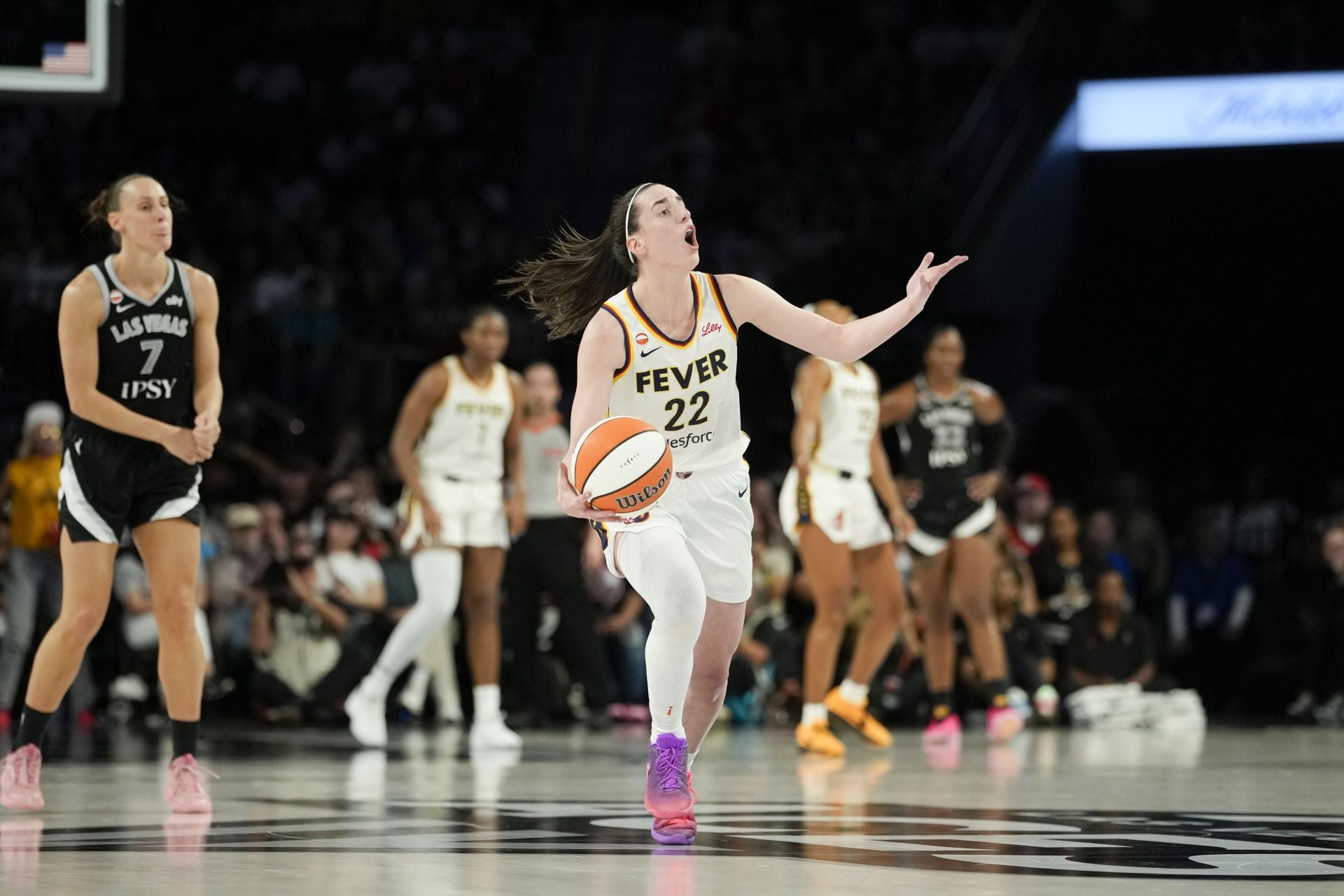 Watch: Caitlin Clark Allegedly Fires NSFW Remark At Aces Fan After Being Heckled From Sidelines