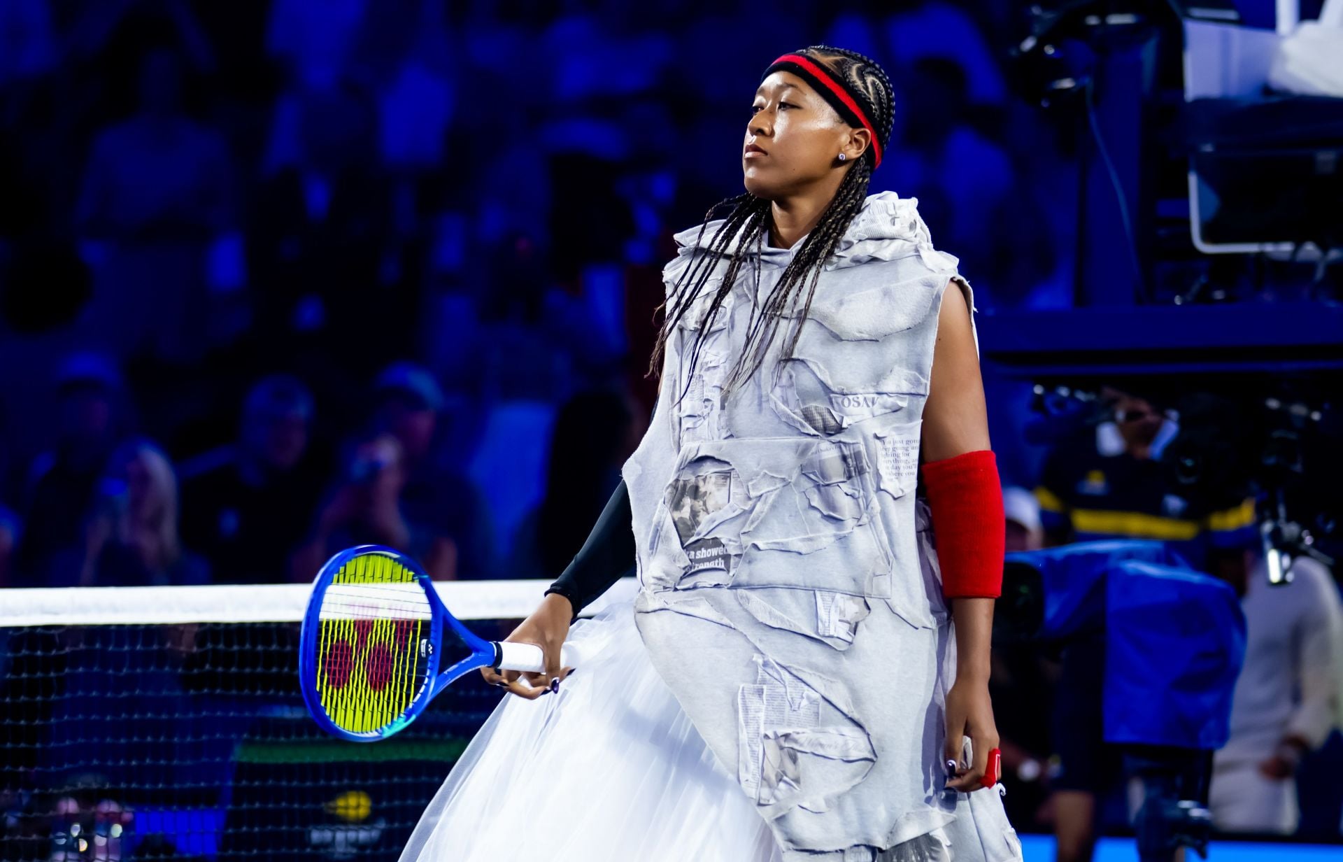 PICTURES: Naomi Osaka sets Milan Fashion Week on fire in stunning blue leather belted jacket & matching skirt combo