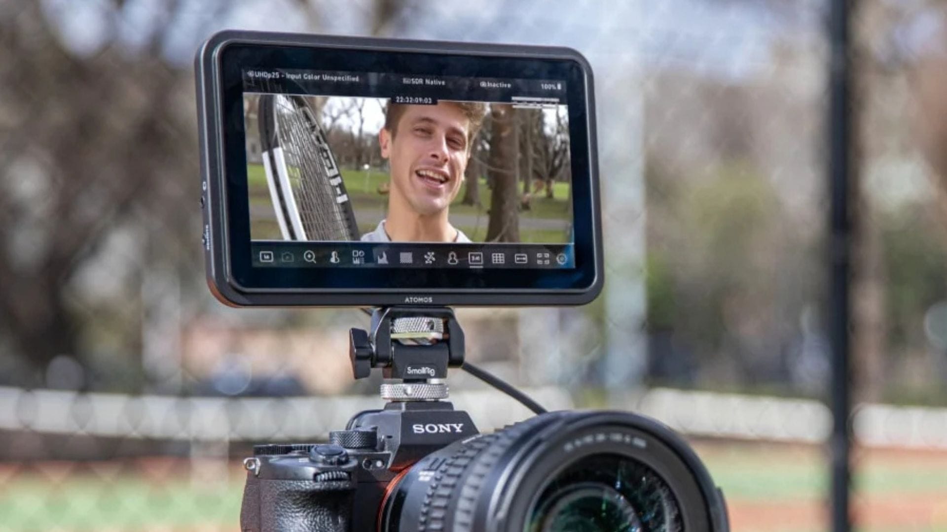 The 2800-nit Atomos Shinobi 7 II camera monitor makes shooting under direct sunlight effortless