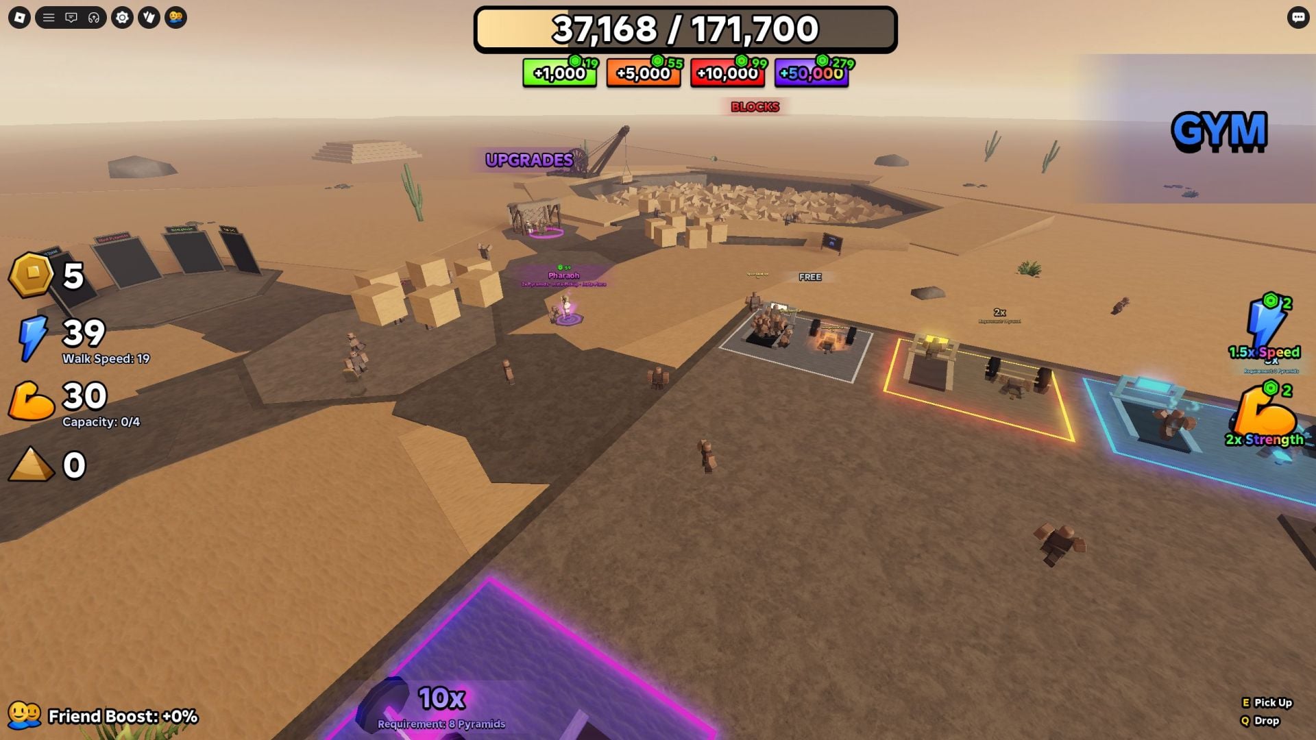 The Training area (Image via Roblox)