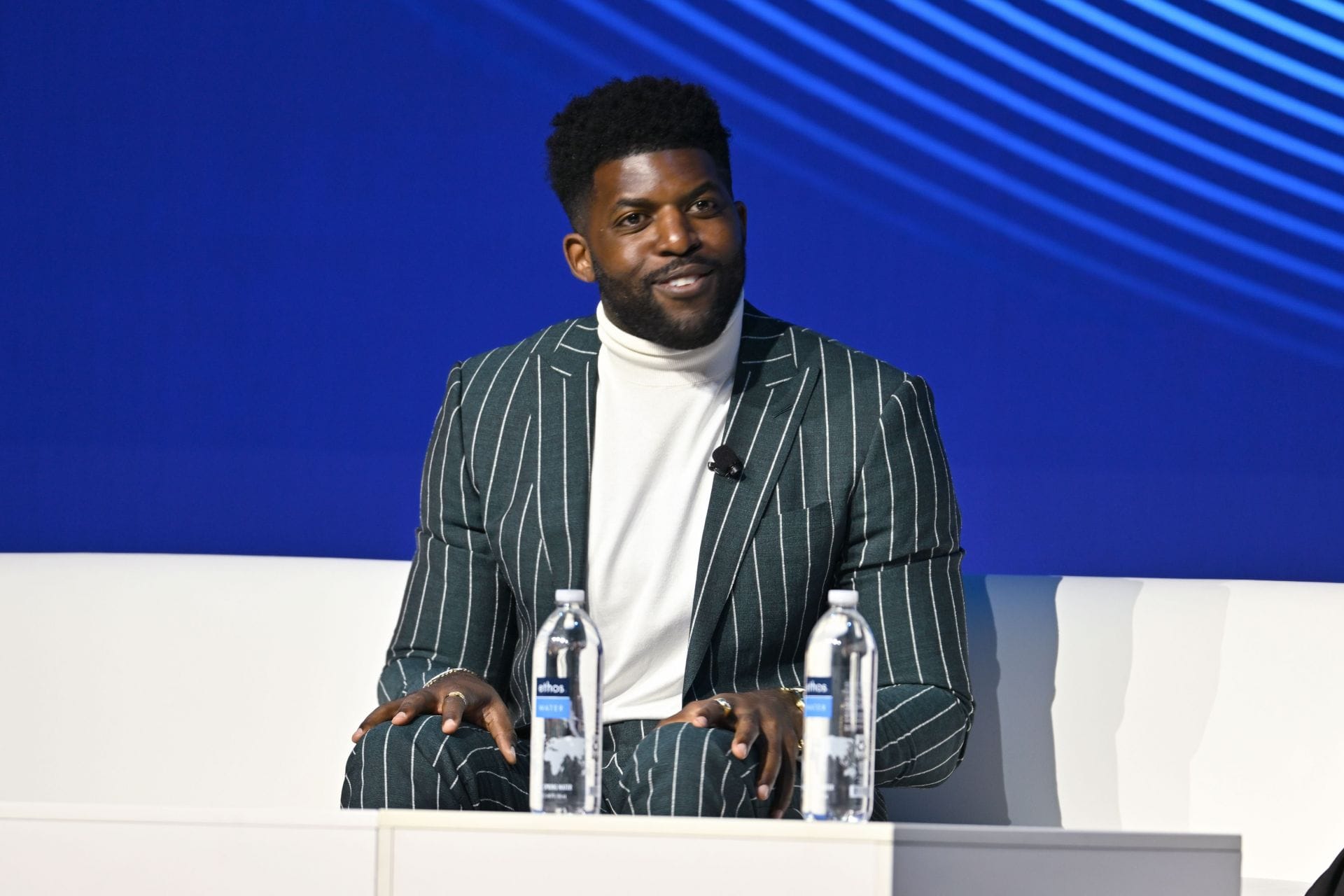 Emmanuel Acho takes a shot at Shannon Sharpe for 'live streaming' Nighcap podcast from 'strip club'