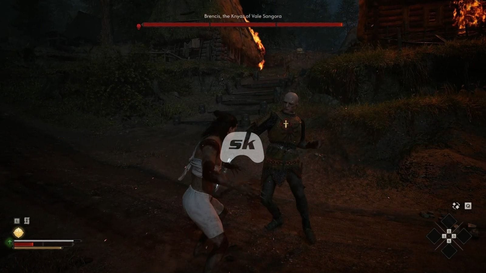 Can you beat Brencis at the beginning of The Blood of Dawnwalker?