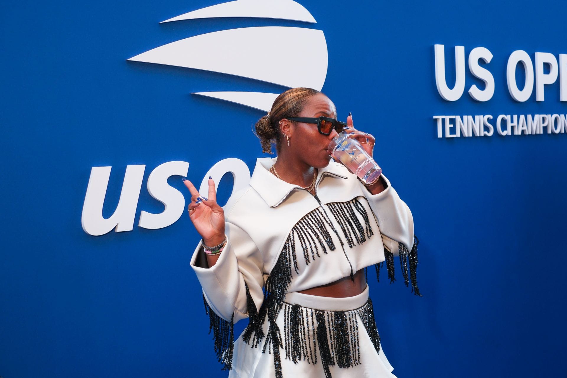 Taylor Townsend celebrating US Open title with 2 Honey Deuce drinks at press conference breaks the internet