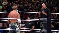 Will Ospreay facing down Jon Moxley (Image via X @AEW)