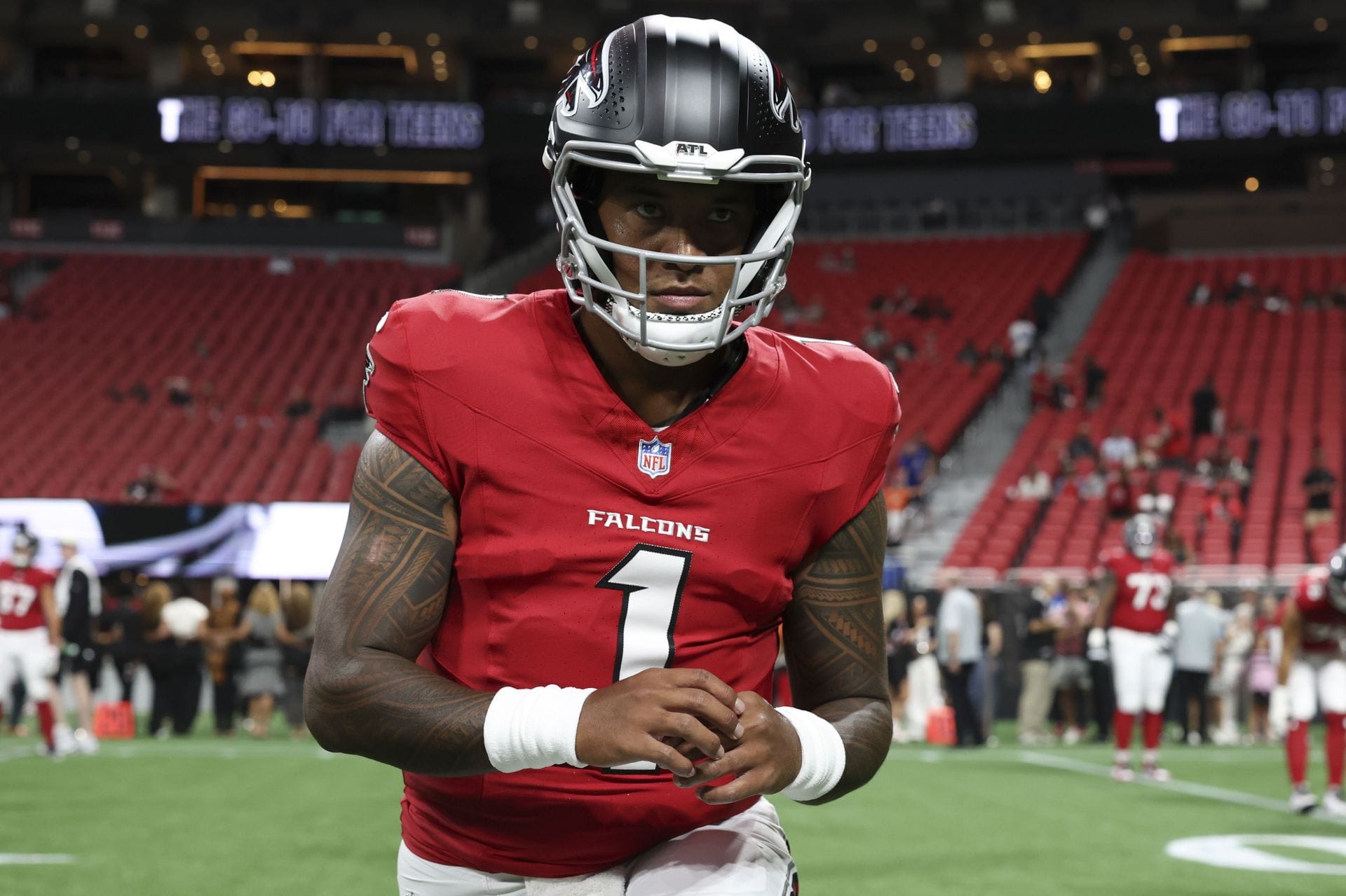 Tua Tagovailoa’s wife Annah tries course correction after Falcons QB gets ripped for hyping himself up on IG