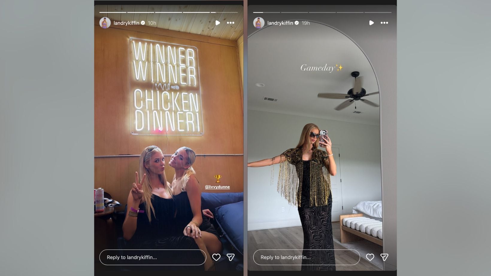 PIC: Landry Kiffin links up with Olivia Dunne in matching noodle-strap ...