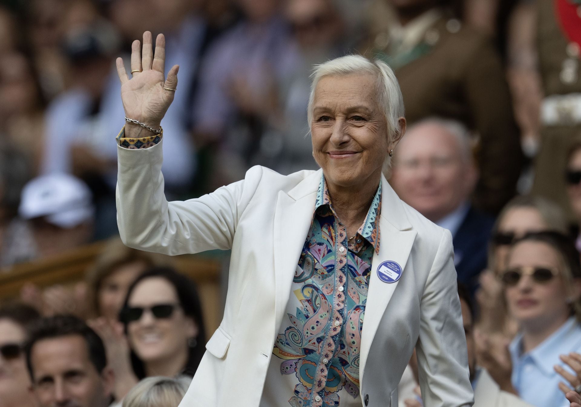 Martina Navratilova at the 2026 Wimbledon Championships (Source: Getty)