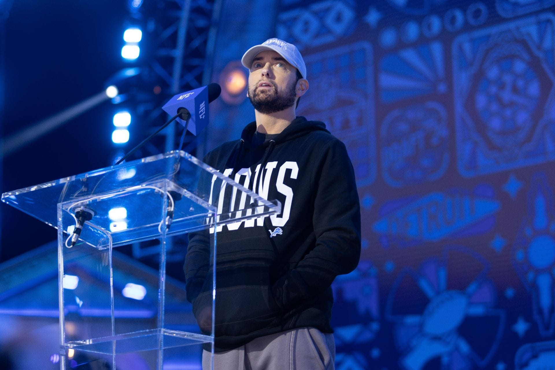 Eminem's daughter's 2024 "grandpa" jersey pregnancy reveal resurfaces as Prime Sports posts throwback video