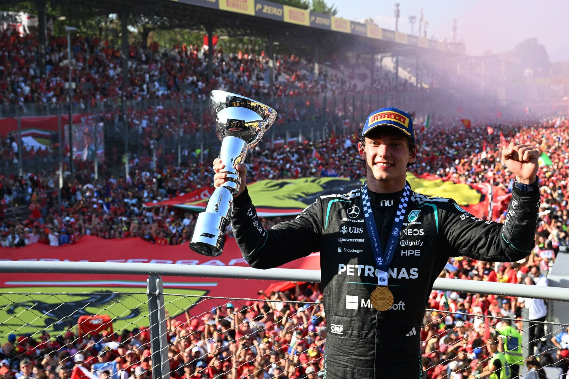 Kimi Antonelli at the Italian Grand Prix - Source: Getty