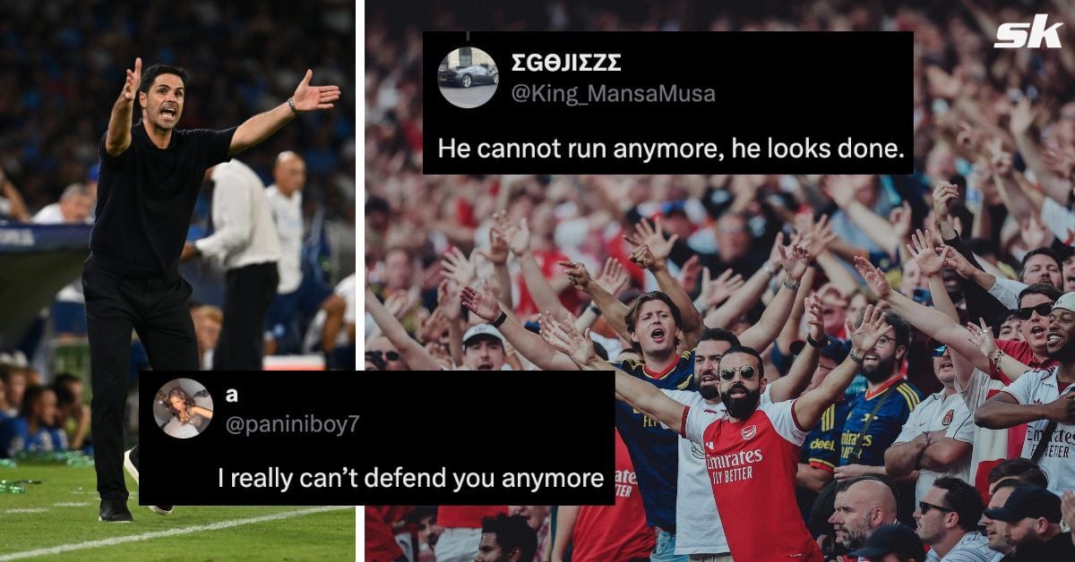 “He cannot run anymore”, “Can’t defend you” - Arsenal fans lose faith in star player after 3-0 loss against Brighton