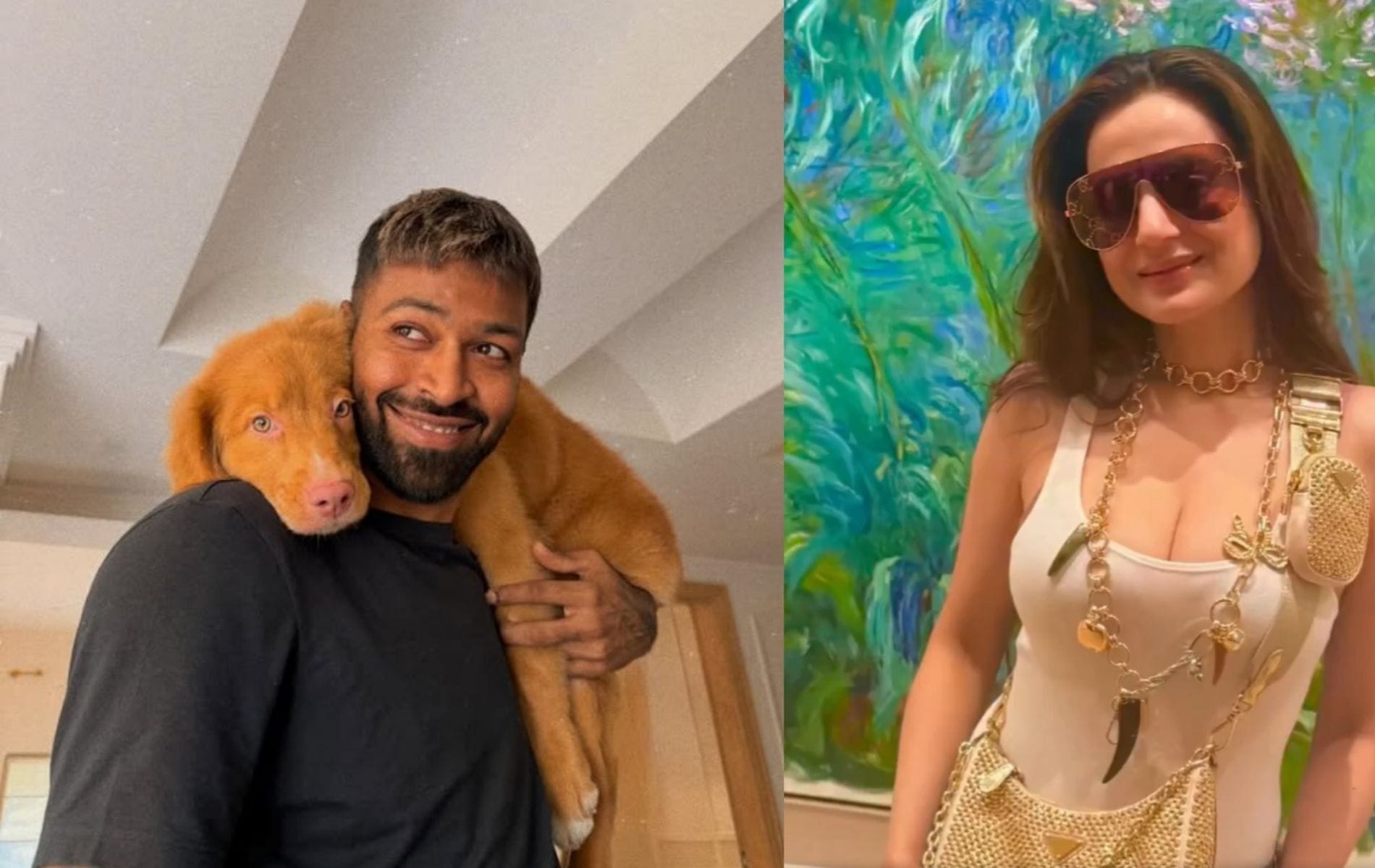 Hardik Pandya spotted with Ameesha Patel at Taj Mahal Palace ahead of AFG vs IND 2026 T20Is [Watch]