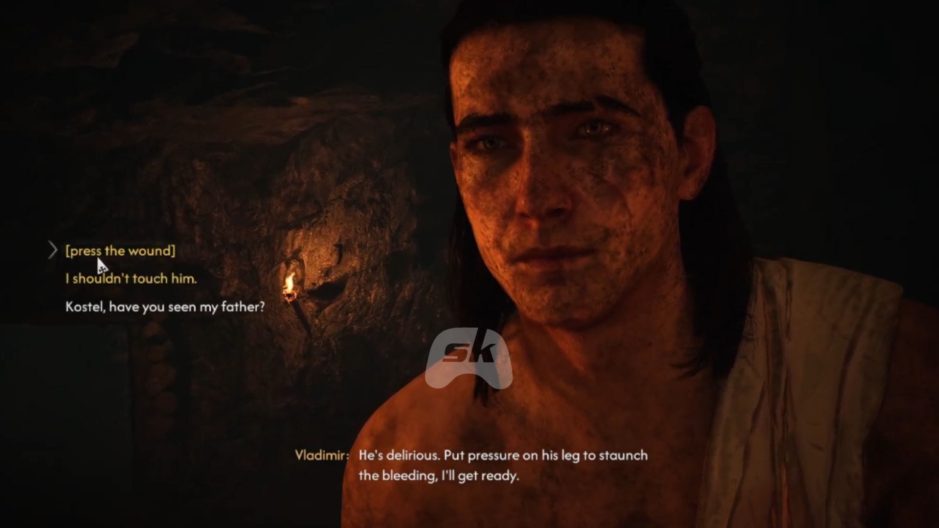 Tend to his wounds (Image via Bandai Namco Entertainment)