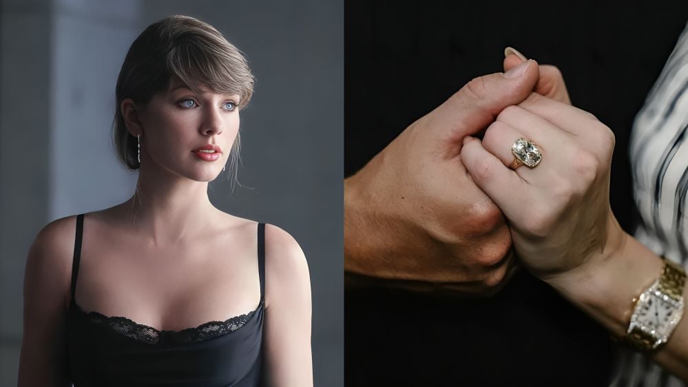 PICS: Taylor Swift stuns in latest photoshoot with Travis Kelce wedding ring while announcing The Life of a Showgirl extended album