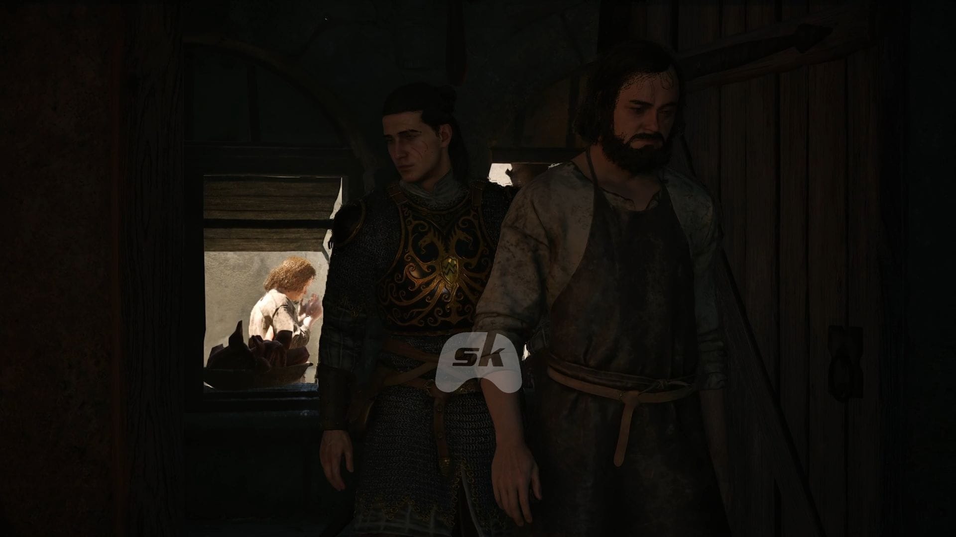 The butcher taking you to Andrei's hideout (Image via SK Gaming || Bandai Namco)
