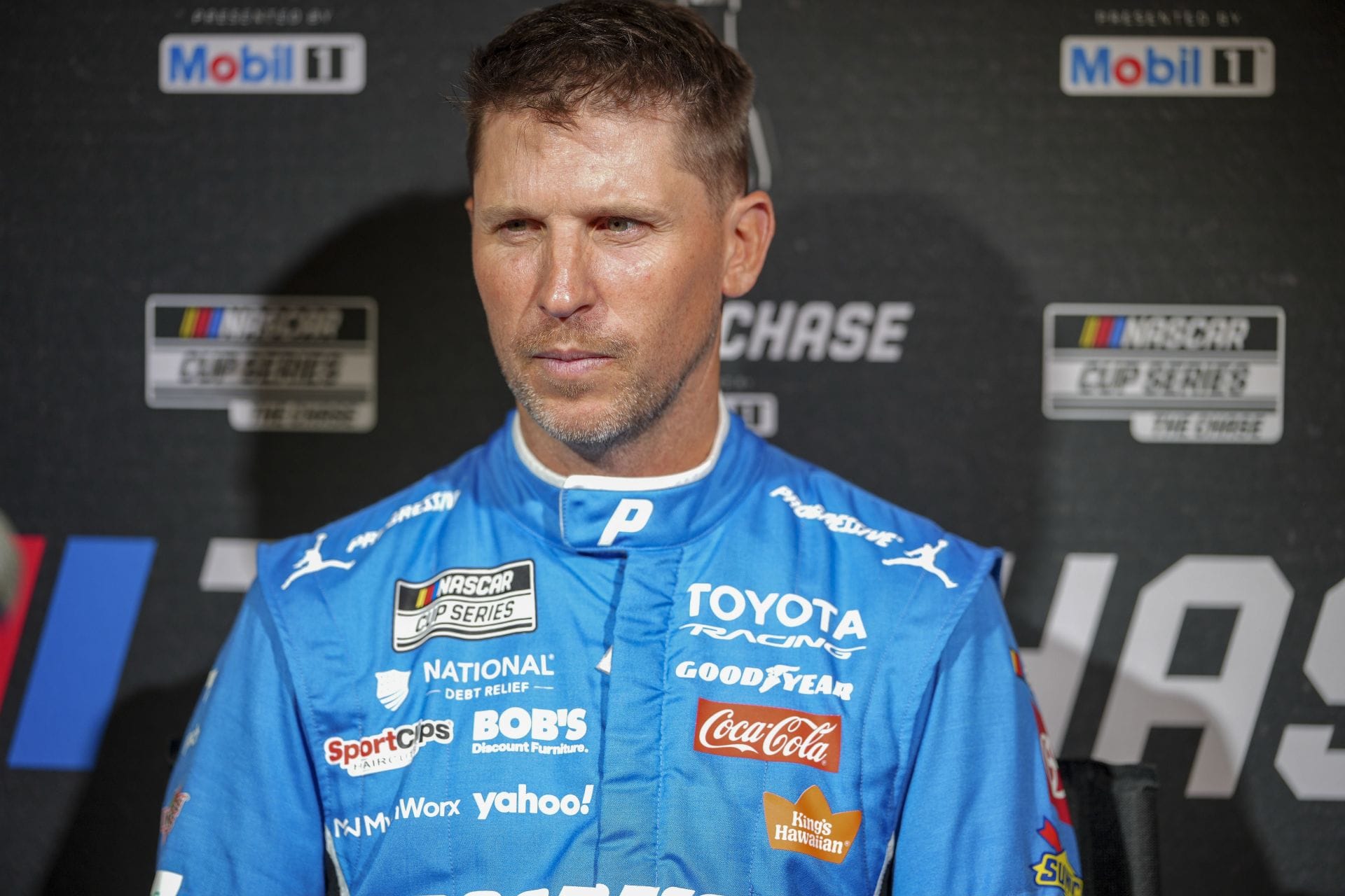 Denny Hamlin shares his reaction to being considered the favorite to win the 2026 NASCAR title