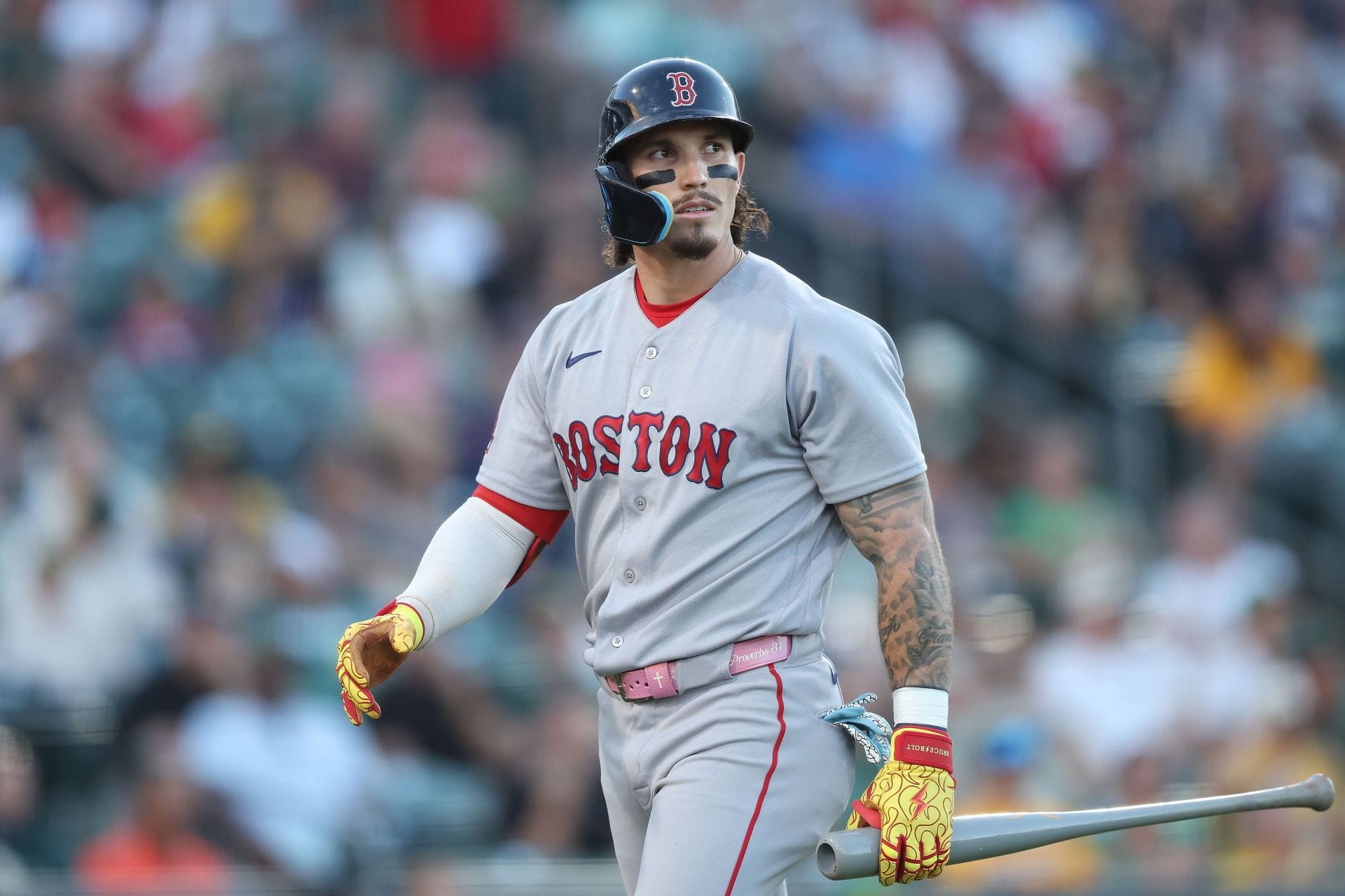 "Get Jarren Duran a tennis racket" - Fans rip $7.75M Red Sox star after his expletive scream echoes through Fenway Park and broadcast