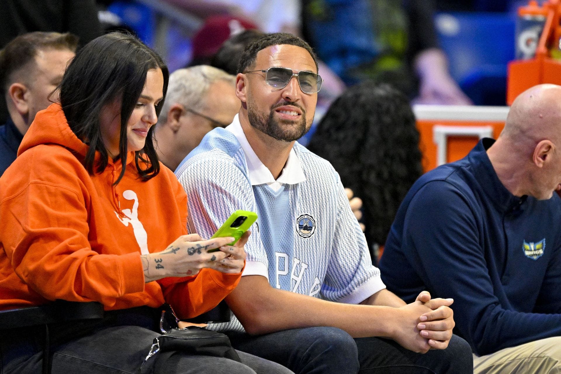 Klay Thompson at Chicago Sky at Dallas Wings - Source: Imagn