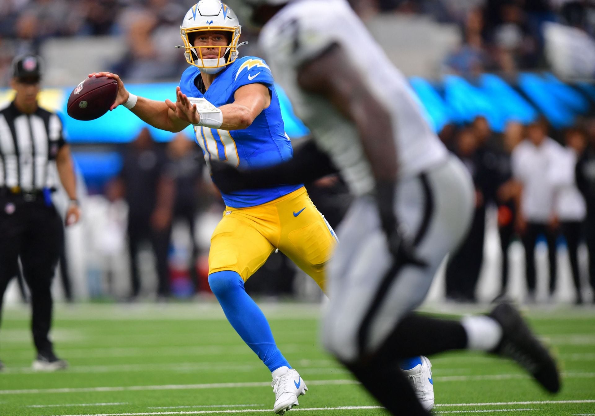 Justin Herbert has made a bad start to 2026 - Source: Imagn