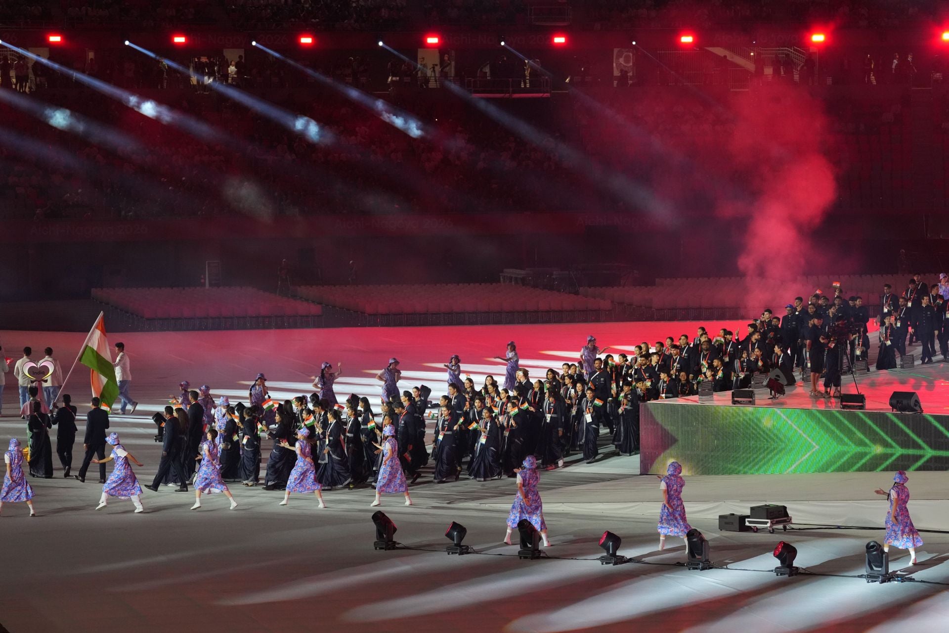 Asian Games 2026 Day 1 highlights: Quincy Dsouza falls short, Manu Bhaker leads India at opening ceremony